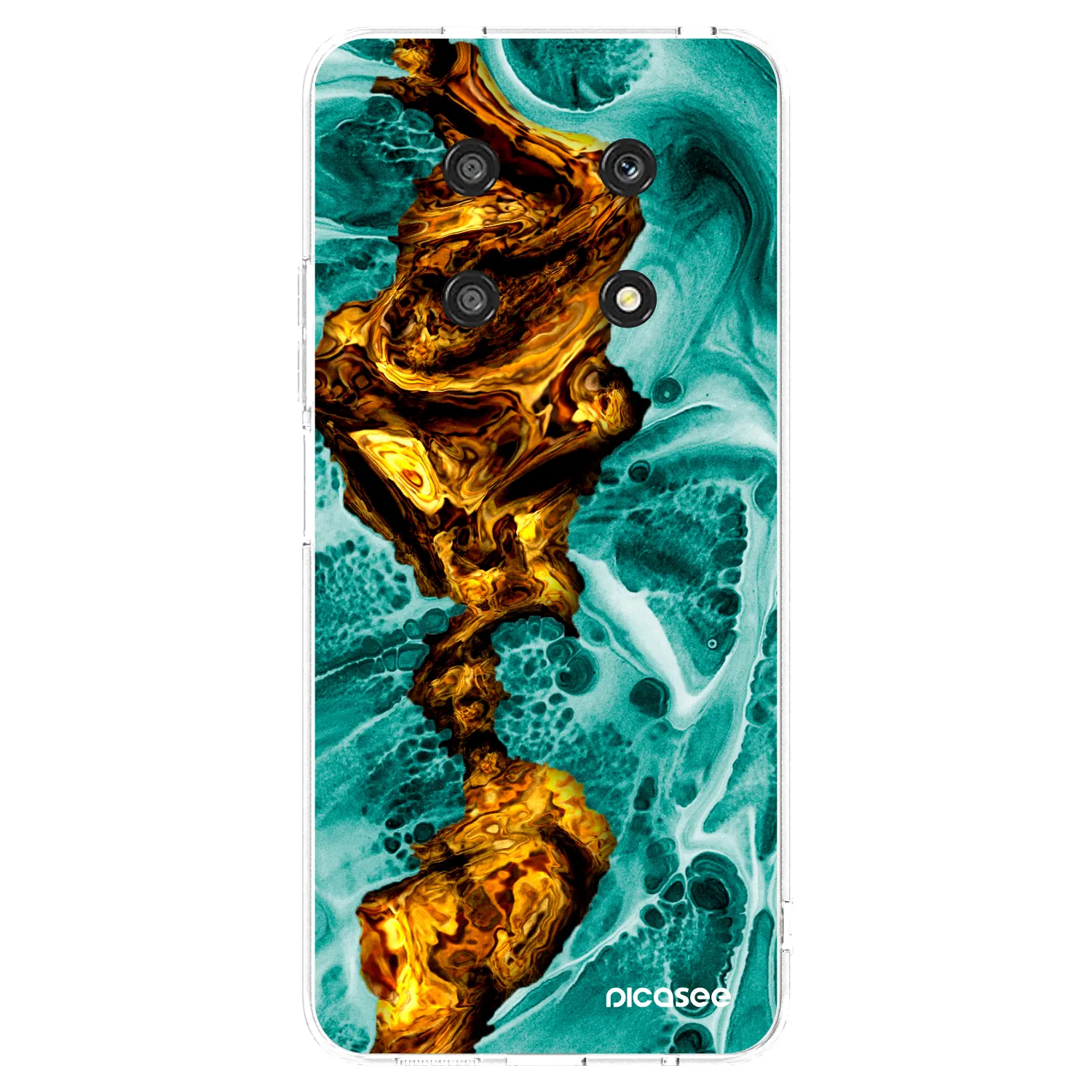 Picasee Honor Magic4 Lite 5G Hülle - Transparentes Silikon - Goldsky