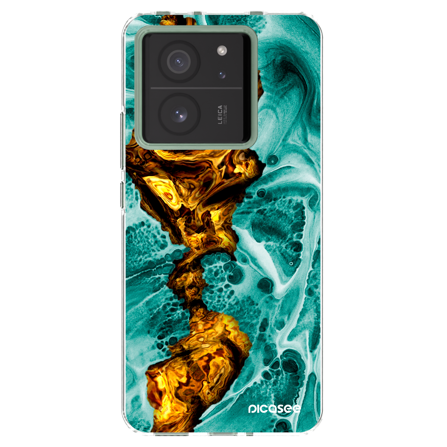 Picasee Xiaomi 13T Hülle - Transparentes Silikon - Goldsky