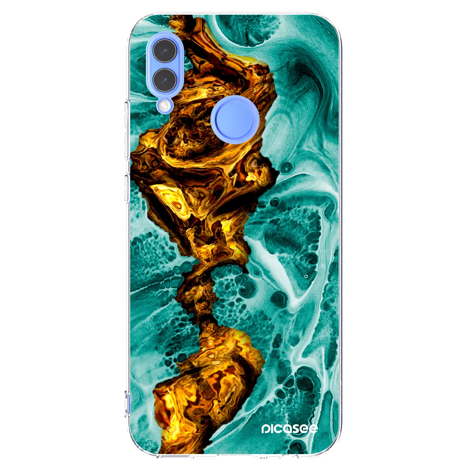 Picasee Honor 10 Lite Hülle - Transparentes Silikon - Goldsky