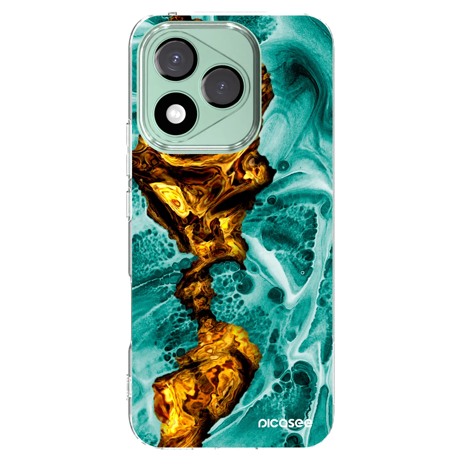 Picasee Honor 400 Lite 5G Hülle - Transparentes Silikon - Goldsky