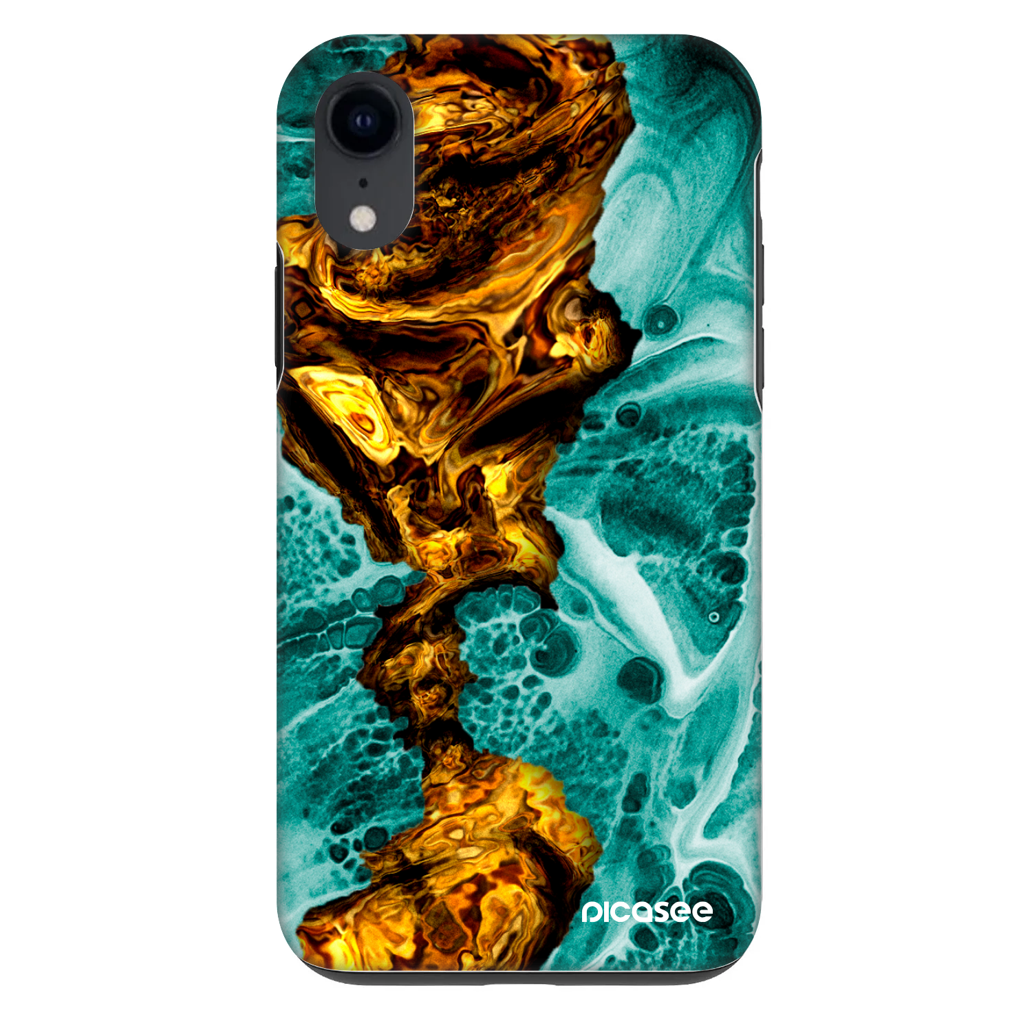 Picasee Fashion Case für Apple iPhone XR - Goldsky