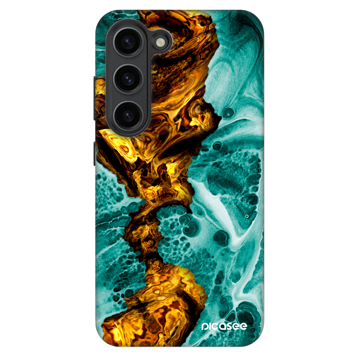 Picasee Fashion Case für Samsung Galaxy S23 5G - Goldsky