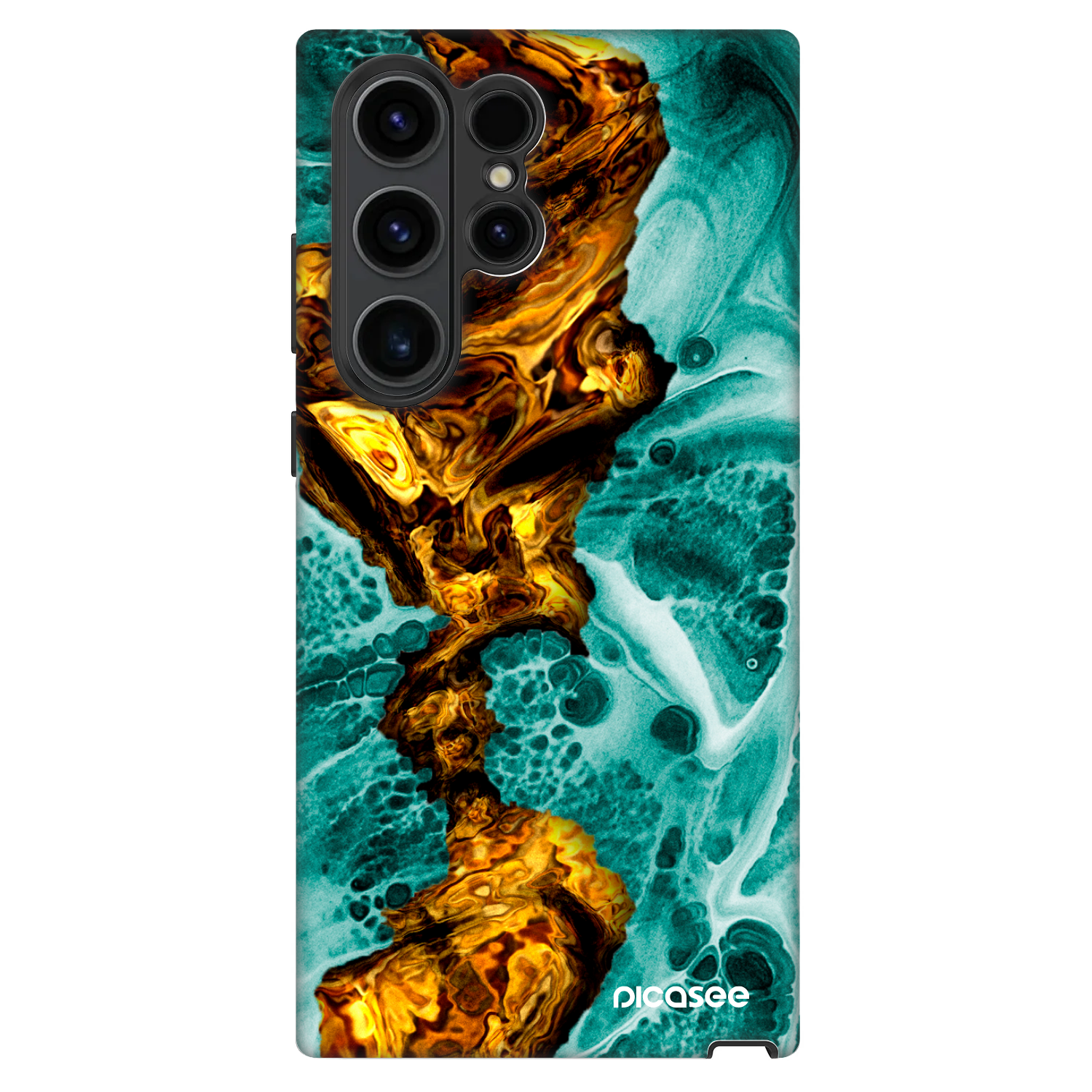 Picasee Fashion Case für Samsung Galaxy S22 Ultra 5G - Goldsky