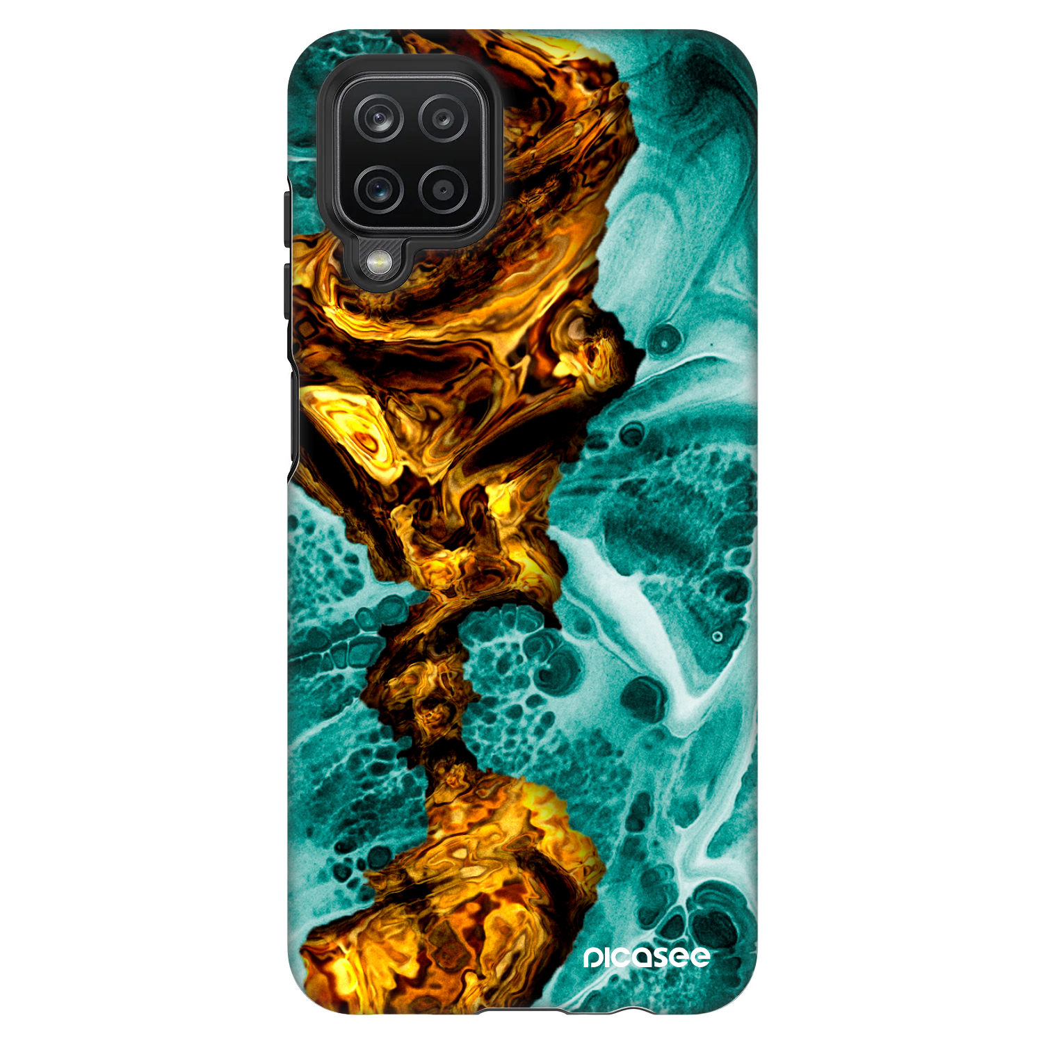 Picasee Fashion Case für Samsung Galaxy A12 A125F - Goldsky