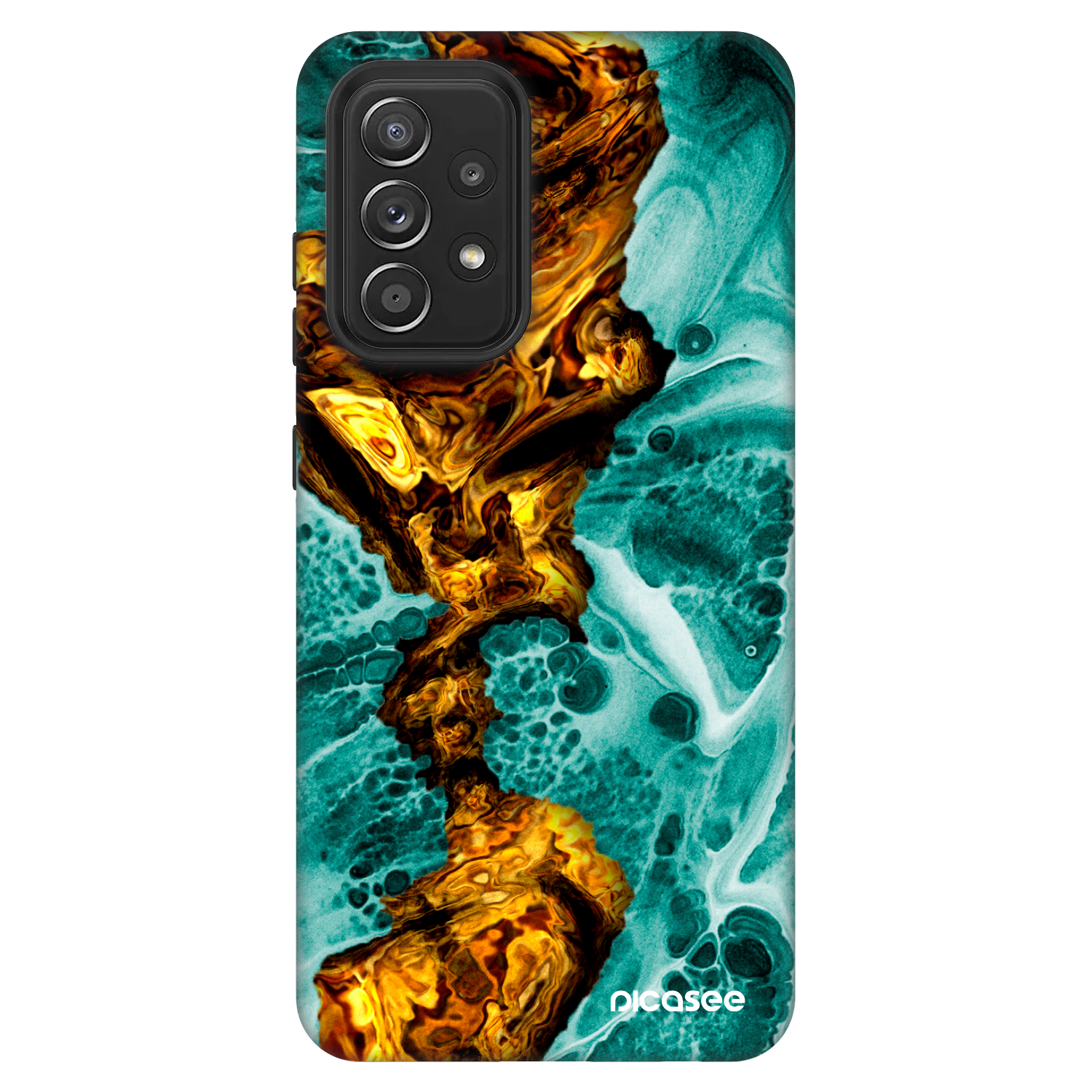 Picasee Fashion Case für Samsung Galaxy A52 5G A525F - Goldsky