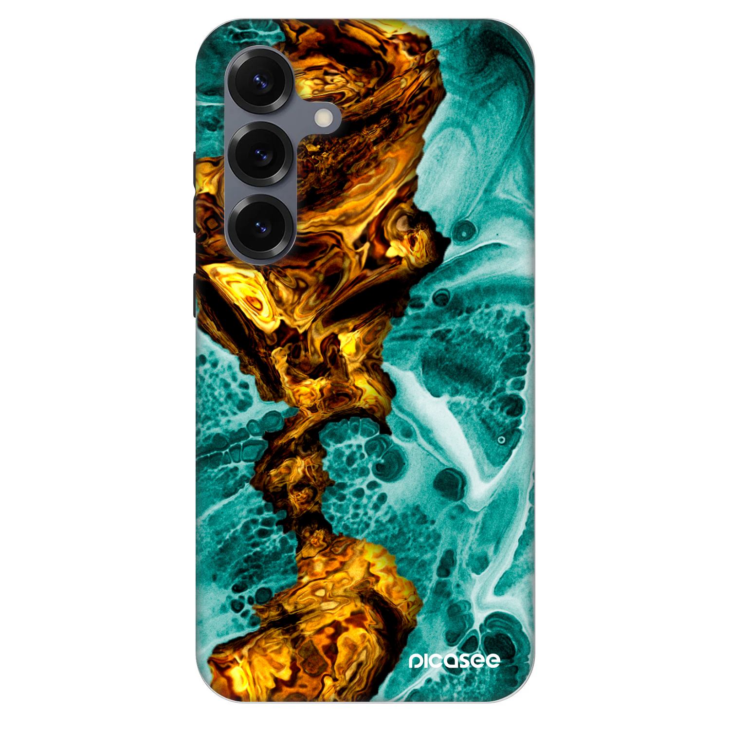 Picasee Fashion Case PowerShare pro Samsung Galaxy S25 5G - Goldsky
