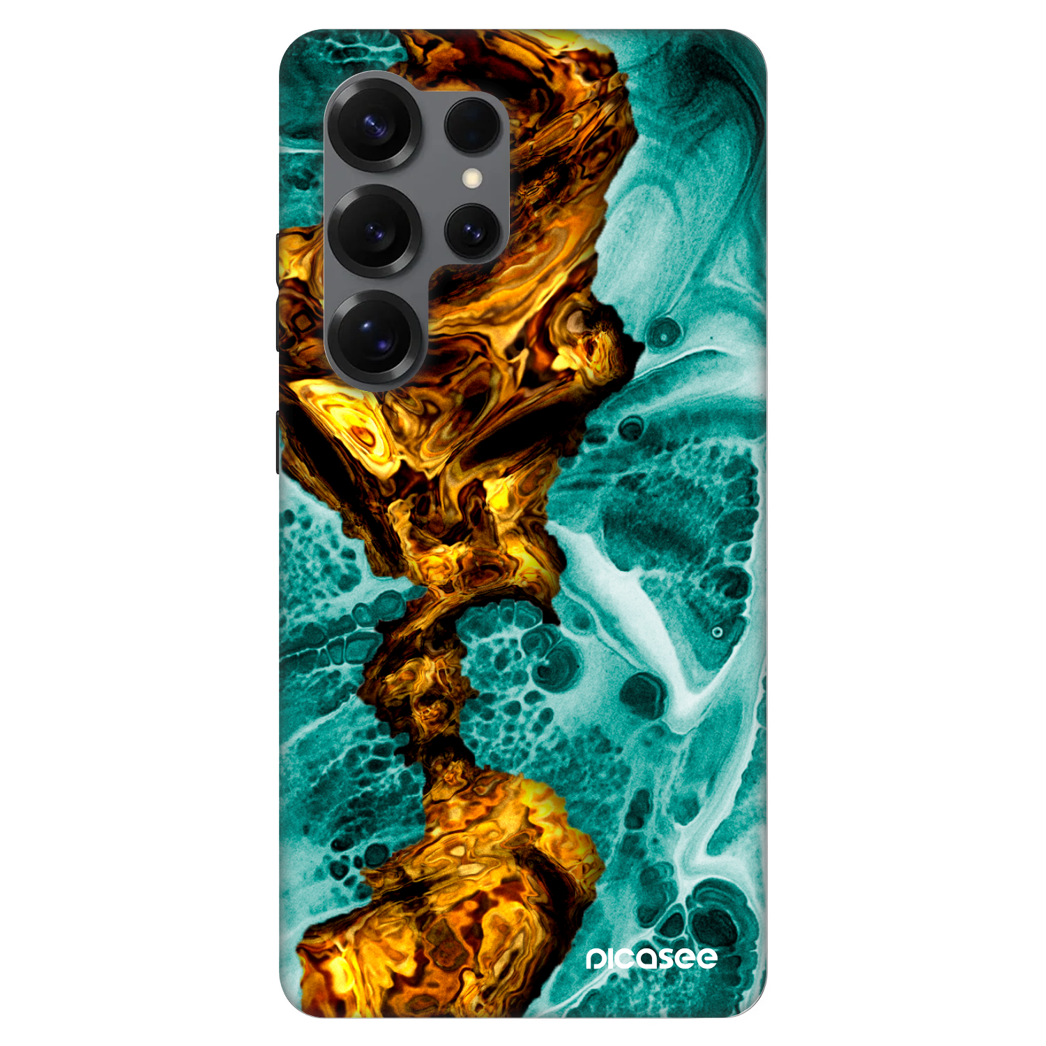 Picasee Fashion Case PowerShare pro Samsung Galaxy S25 Ultra 5G - Goldsky