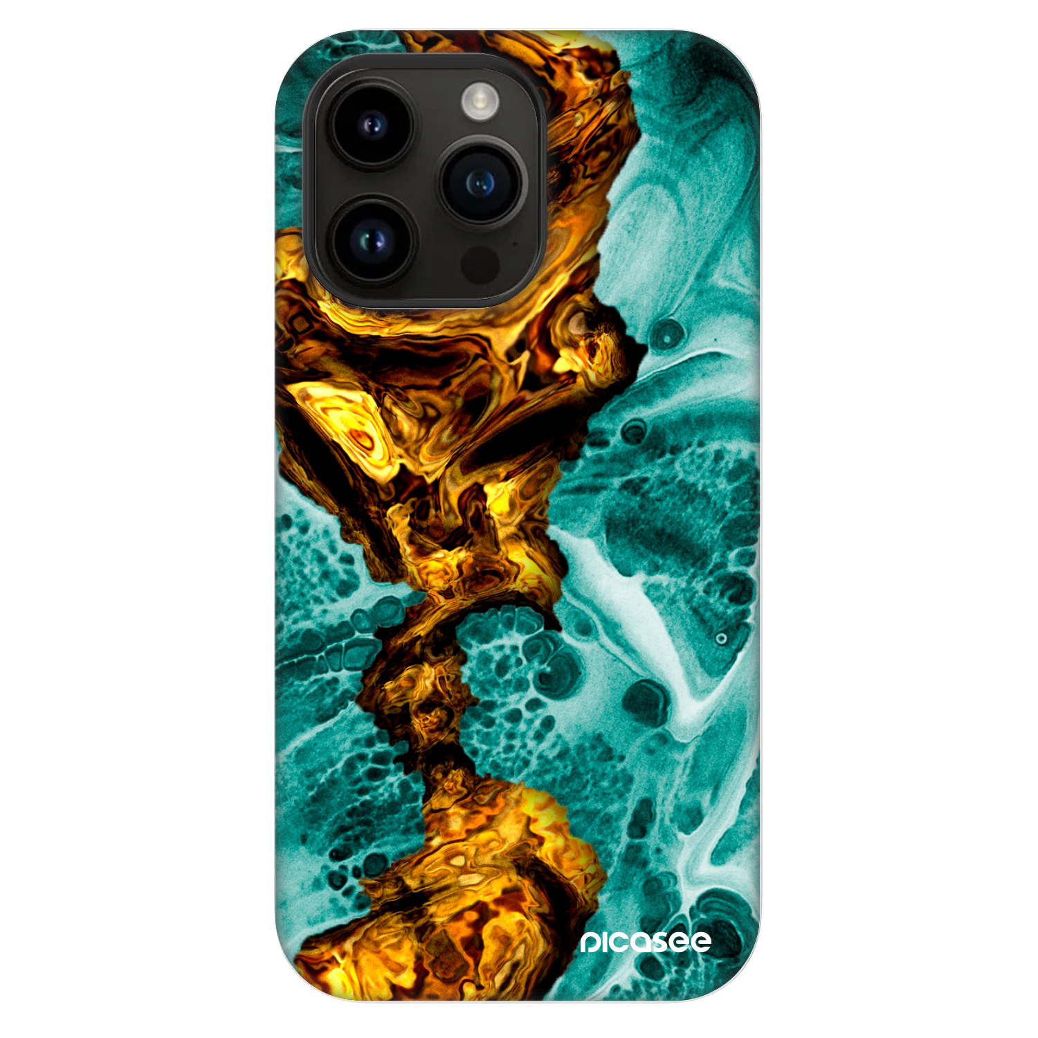 Picasee Fashion Case MagSafe für Apple iPhone 14 Pro Max - Goldsky