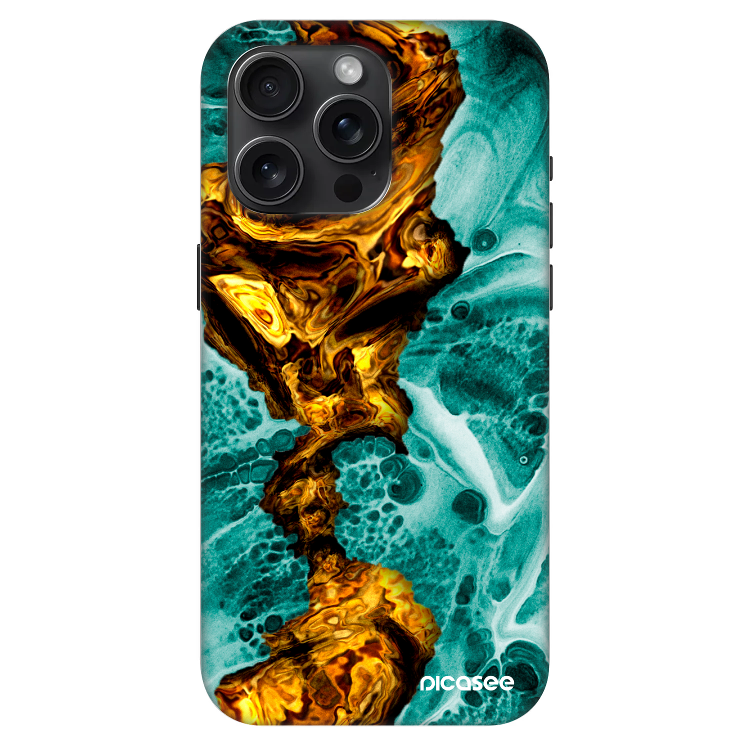 Picasee Fashion Case MagSafe für Apple iPhone 15 Pro Max - Goldsky