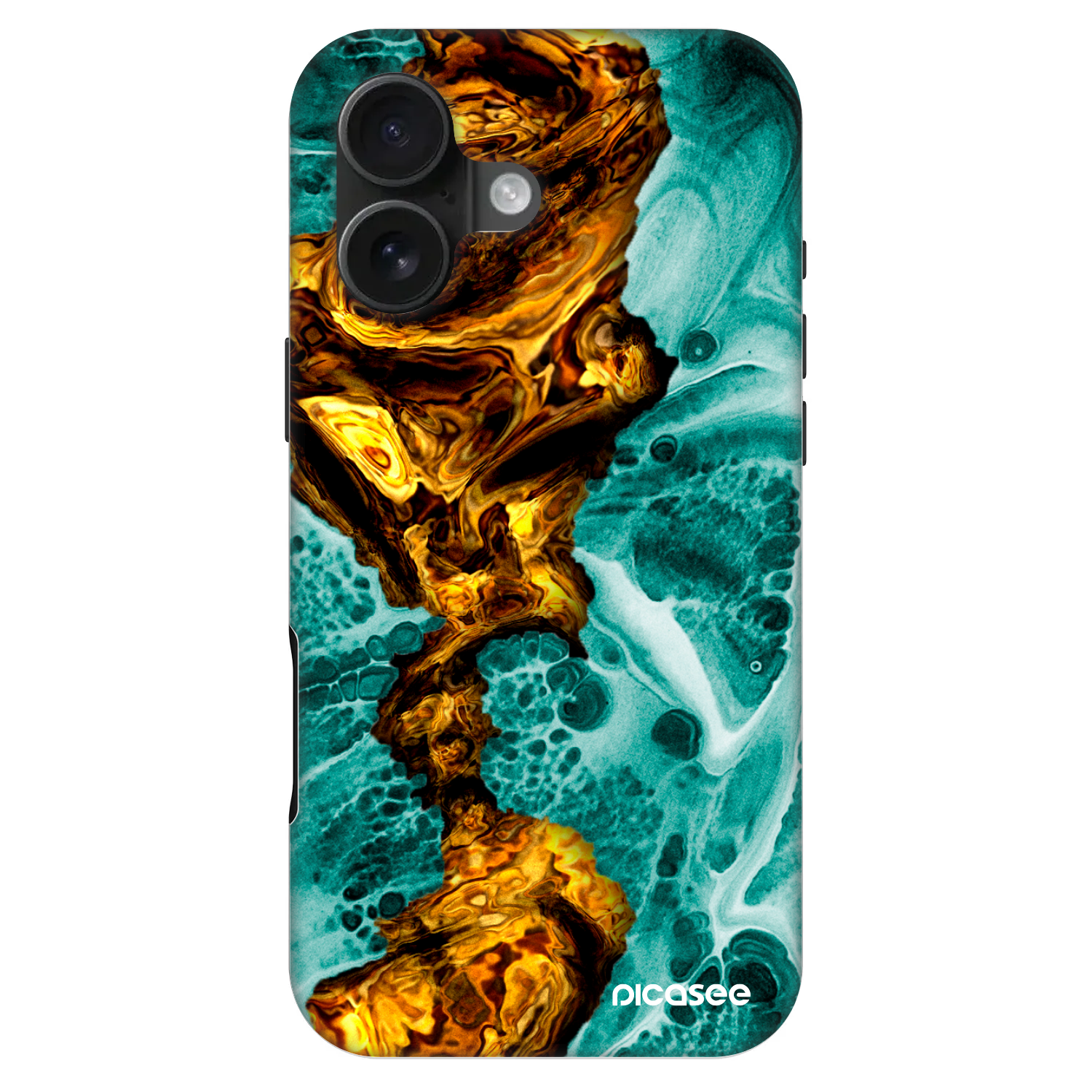 Picasee Fashion Case MagSafe für Apple iPhone 16 - Goldsky