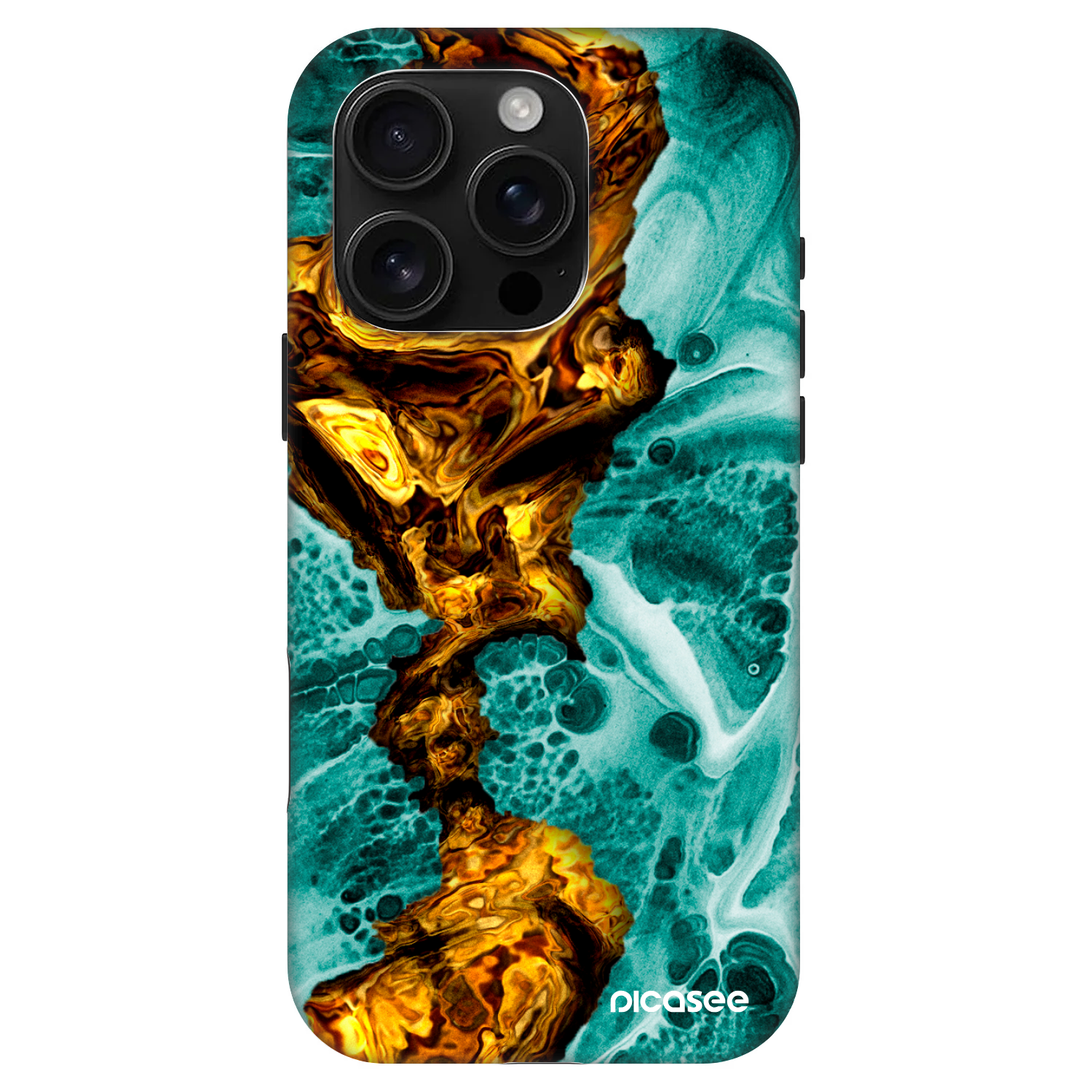 Picasee Fashion Case MagSafe für Apple iPhone 16 Pro - Goldsky