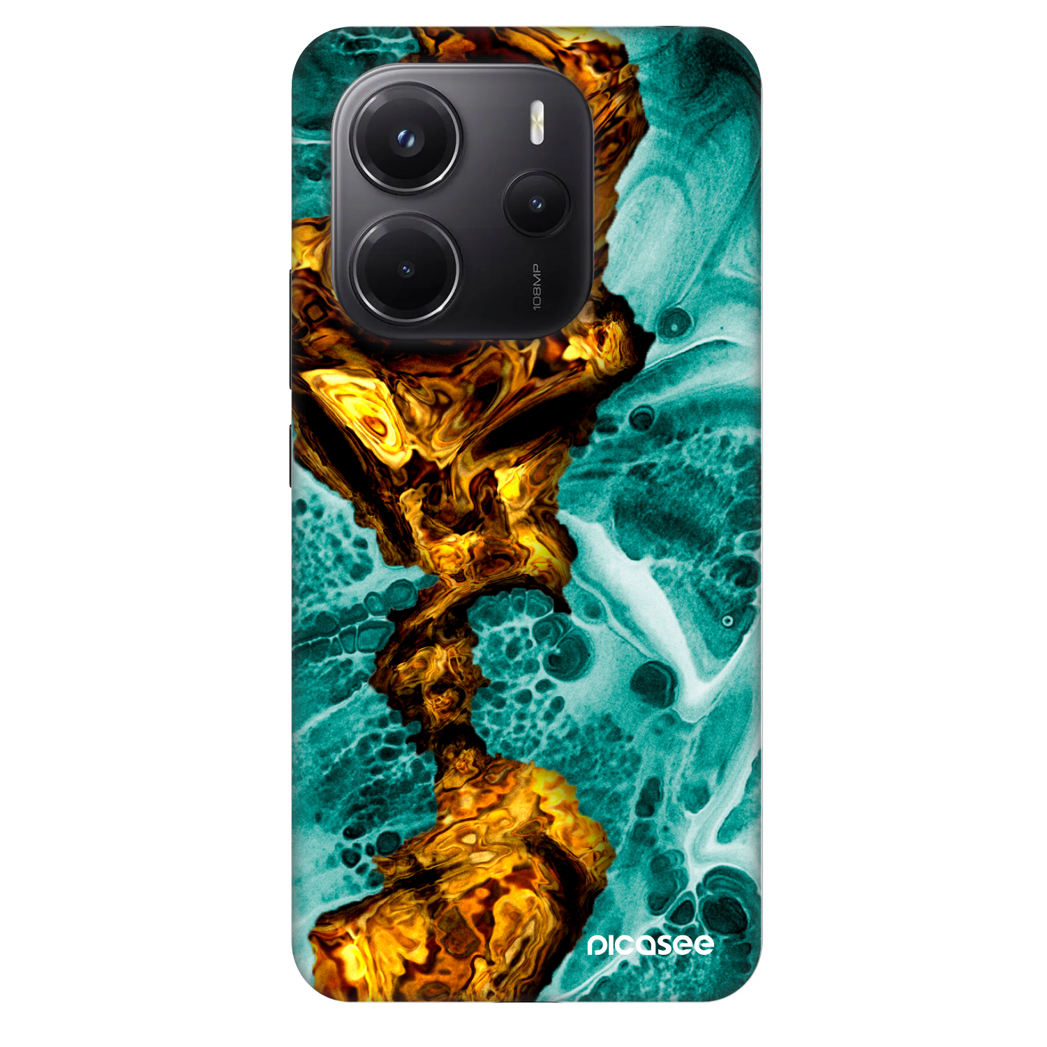 Picasee Fashion Case für Xiaomi Redmi Note 14 4G - Goldsky