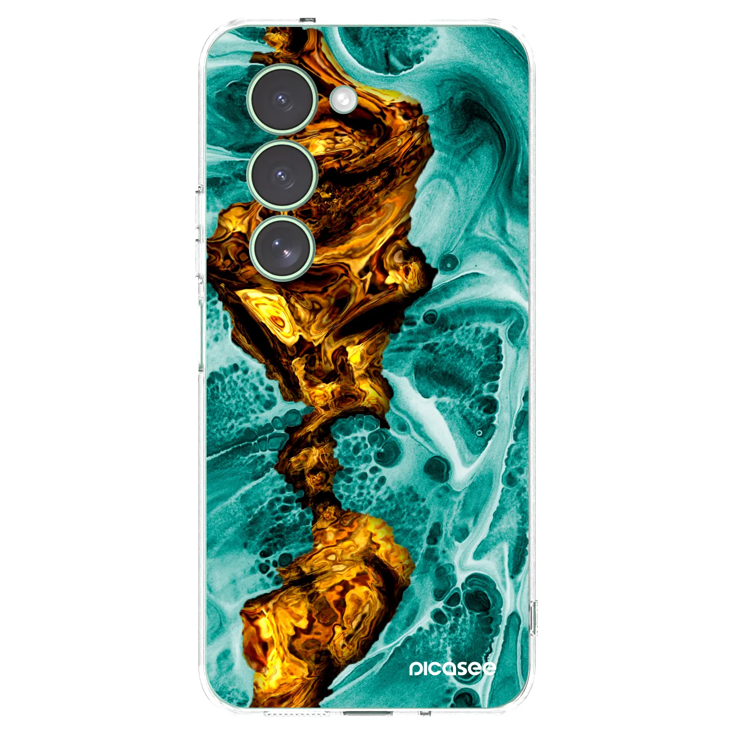 Picasee Xiaomi Redmi 15 5G Hülle - Transparentes Silikon - Goldsky