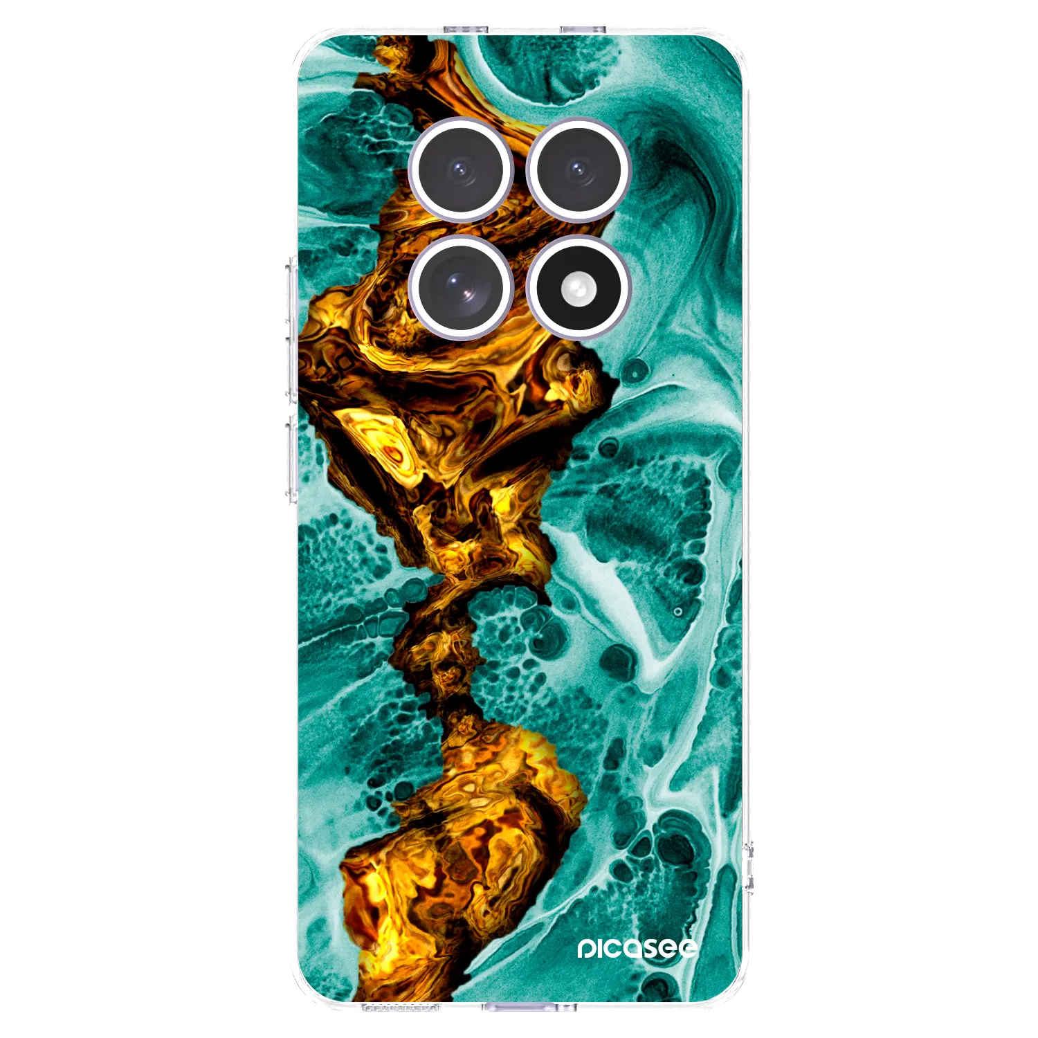 Picasee Xiaomi Redmi Note 15 Hülle - Transparentes Silikon - Goldsky