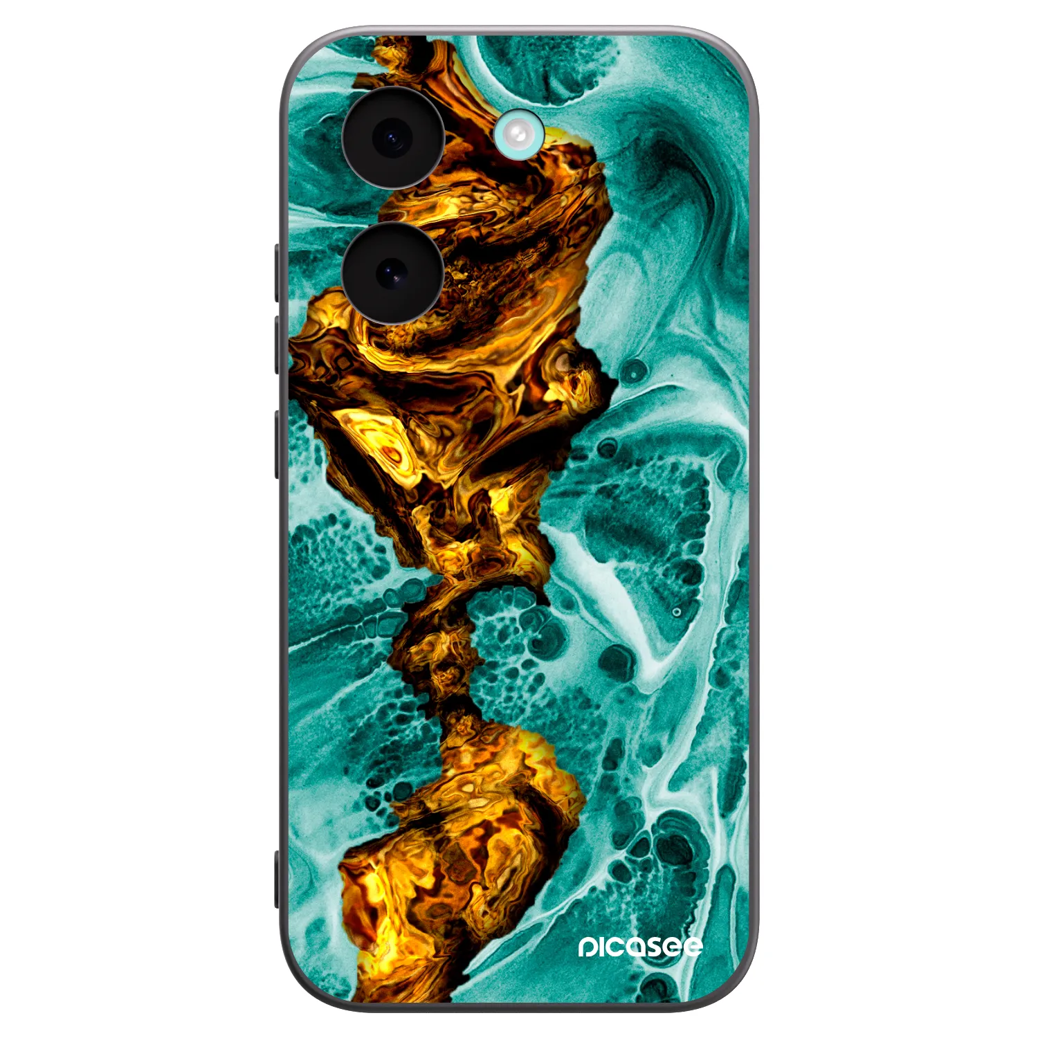 Picasee Xiaomi Poco X8 Pro Hülle - Schwarzes Silikon - Goldsky
