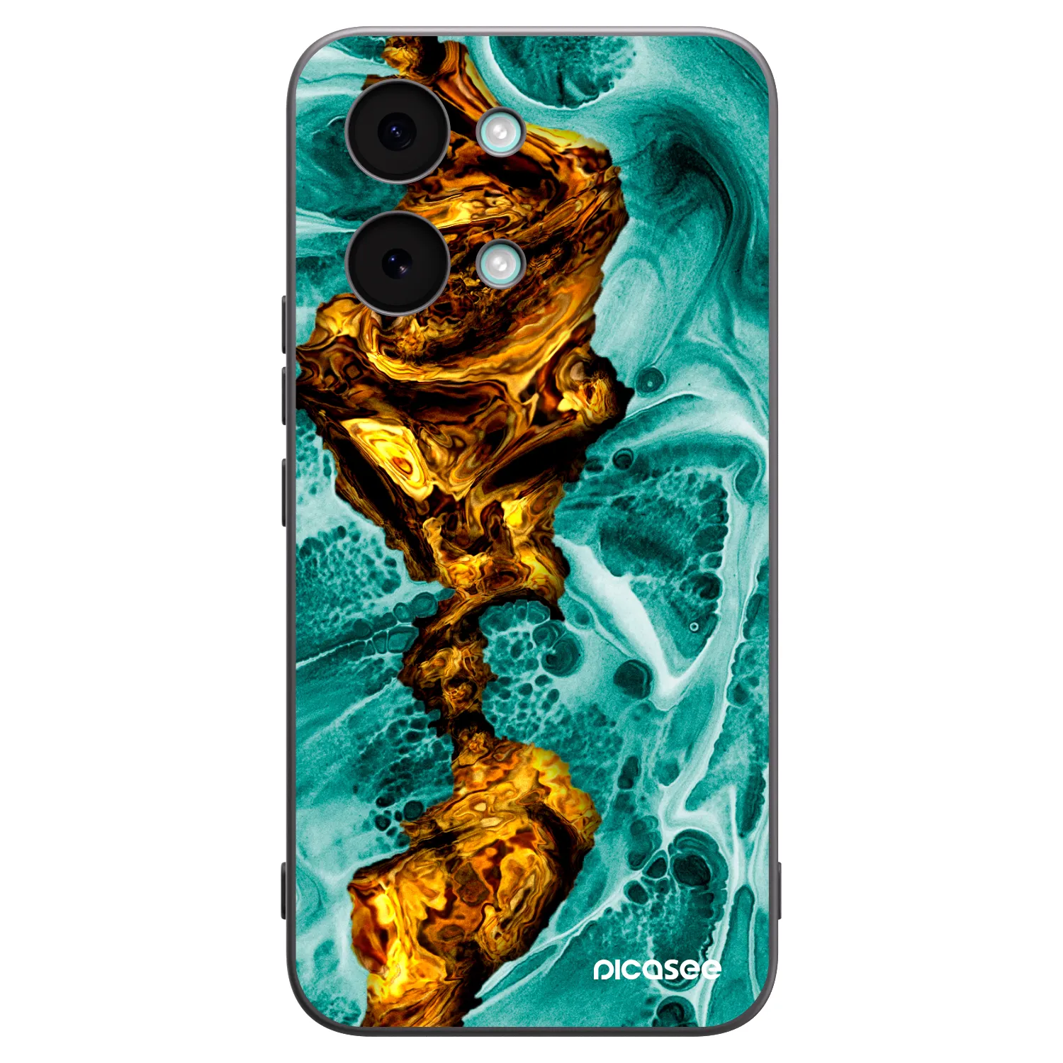Picasee Xiaomi Poco X8 Pro Max Hülle - Schwarzes Silikon - Goldsky