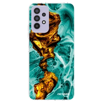 Picasee Samsung Galaxy A32 4G SM-A325F Hülle - Transparentes Silikon - Goldsky