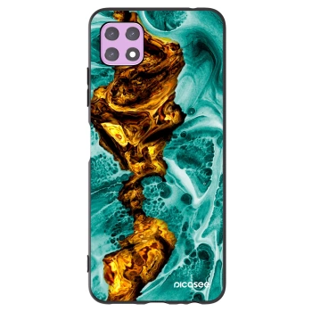 Picasee Samsung Galaxy A22 A226B 5G Hülle - Schwarzes Silikon - Goldsky