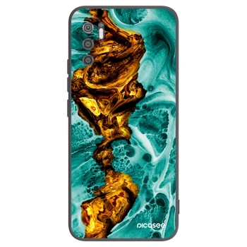 Picasee Xiaomi Poco M3 Pro 5G Hülle - Schwarzes Silikon - Goldsky
