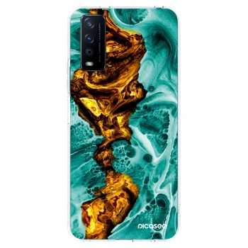 Picasee Vivo Y11s Hülle - Transparentes Silikon - Goldsky