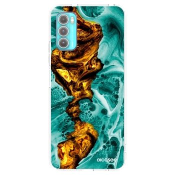 Picasee Motorola Moto G60 Hülle - Transparentes Silikon - Goldsky