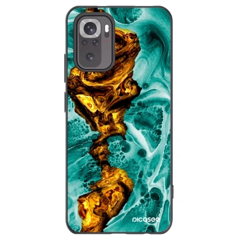 Picasee Xiaomi Redmi Note 11S 4G Hülle - Schwarzes Silikon - Goldsky