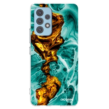 Picasee Samsung Galaxy A53 5G A536 Hülle - Transparentes Silikon - Goldsky