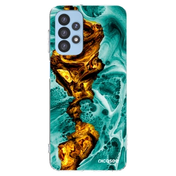 Picasee Samsung Galaxy A23 A235F 4G Hülle - Transparentes Silikon - Goldsky