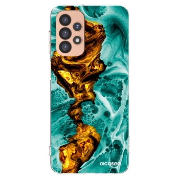 Picasee Samsung Galaxy A23 A236B 5G Hülle - Transparentes Silikon - Goldsky