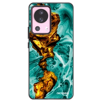 Picasee Xiaomi 13 Lite Hülle - Schwarzes Silikon - Goldsky