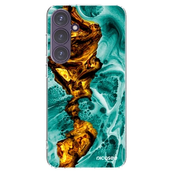 Picasee Samsung Galaxy S24+ S926B 5G Hülle - Transparentes Silikon - Goldsky