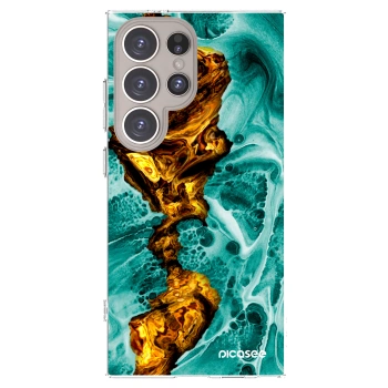 Picasee Samsung Galaxy S24 Ultra S928B 5G Hülle - Transparentes Silikon - Goldsky