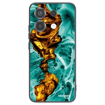 Picasee Xiaomi Poco X6 Hülle - Schwarzes Silikon - Goldsky
