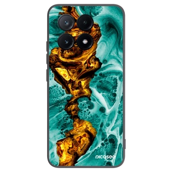 Picasee Xiaomi Poco X6 Pro Hülle - Schwarzes Silikon - Goldsky