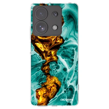 Picasee Xiaomi Redmi Note 13 Pro 4G Hülle - Transparentes Silikon - Goldsky