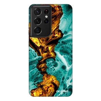 Picasee Fashion Case für Samsung Galaxy S21 Ultra 5G G998B - Goldsky