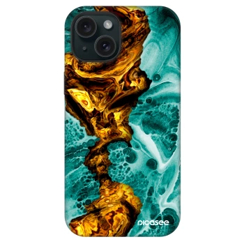 Picasee Fashion Case MagSafe für Apple iPhone 15 - Goldsky