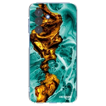 Picasee Samsung Galaxy A17 5G Hülle - Transparentes Silikon - Goldsky
