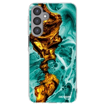 Picasee Samsung Galaxy A16 4G Hülle - Transparentes Silikon - Goldsky