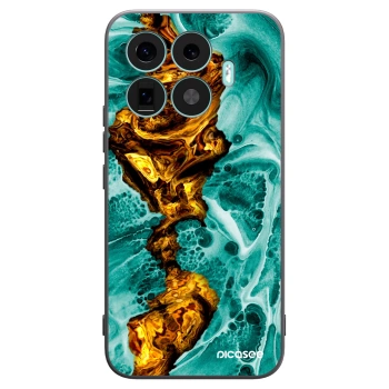 Picasee Xiaomi 17T Pro Hülle - Schwarzes Silikon - Goldsky