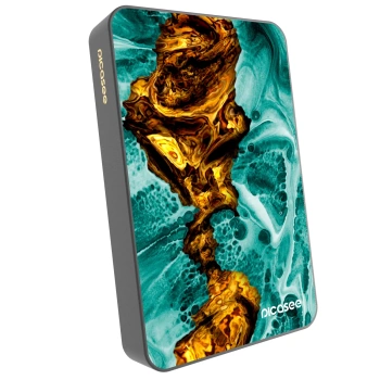 Picasee Powerbank mit MagSafe 10 000 mAh Grau - Goldsky