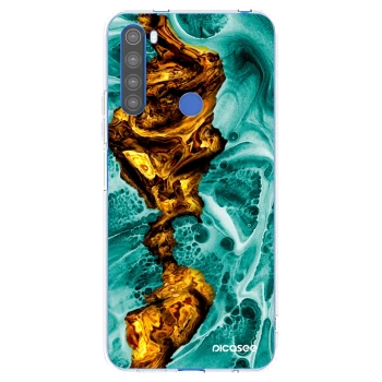 Picasee Xiaomi Redmi Note 8T Hülle - Transparentes Silikon - Goldsky