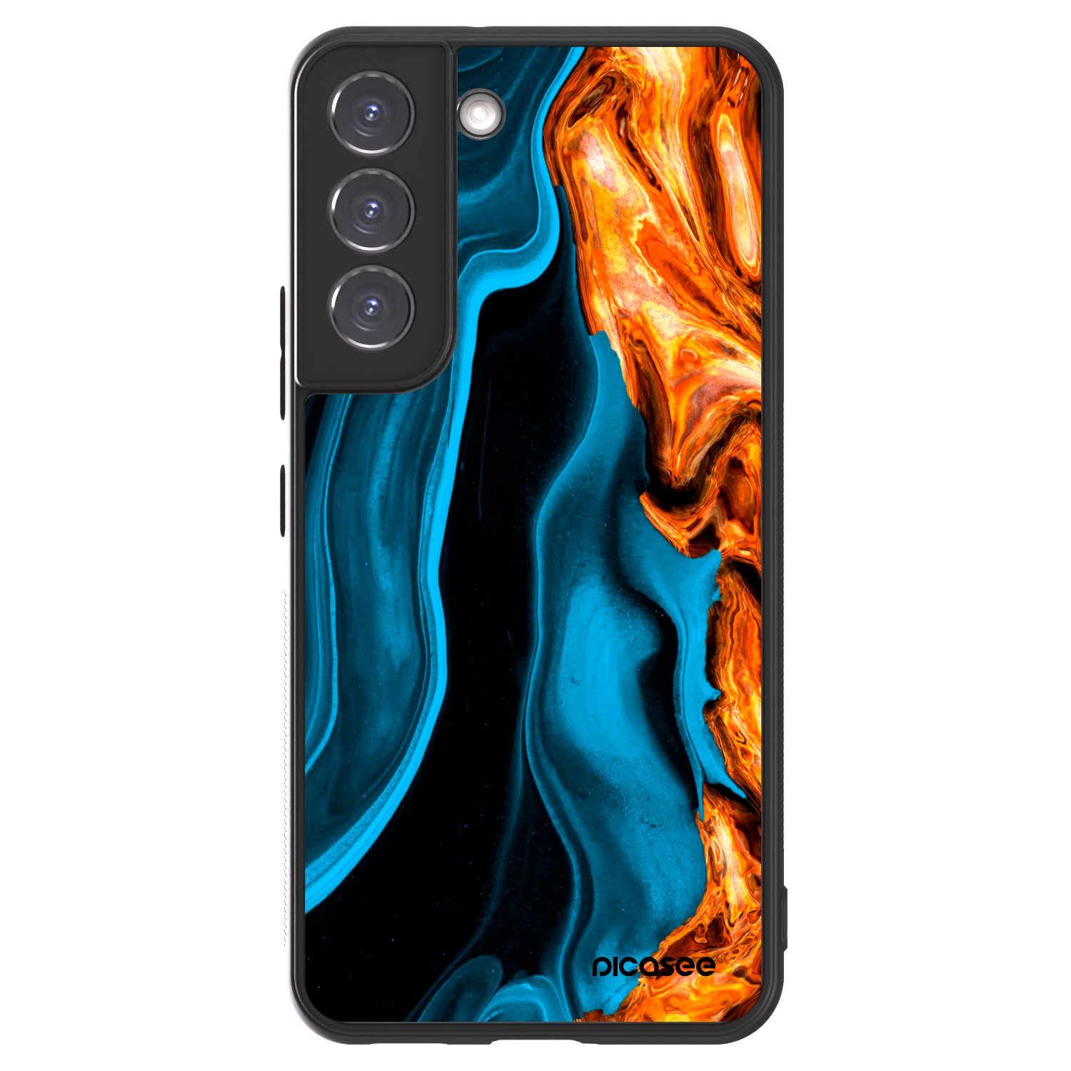 Picasee ULTIMATE CASE für Samsung Galaxy S22 5G - Gold blue