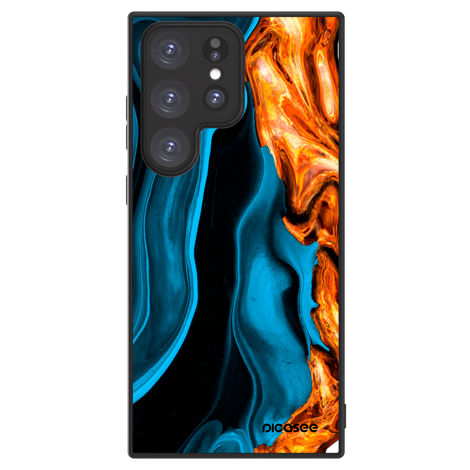 Picasee ULTIMATE CASE für Samsung Galaxy S23 Ultra 5G - Gold blue