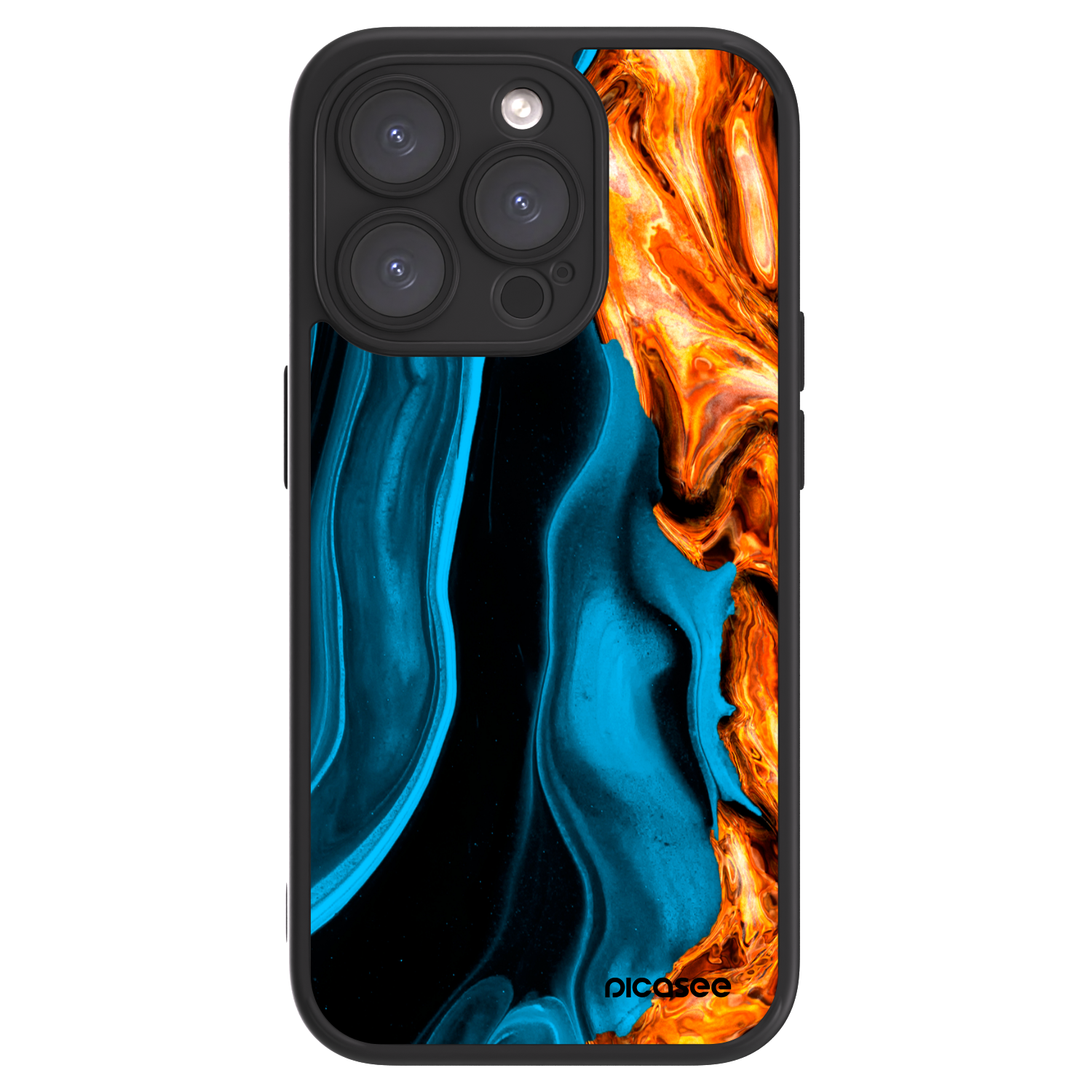 Picasee ULTIMATE CASE für Apple iPhone 15 Pro - Gold blue