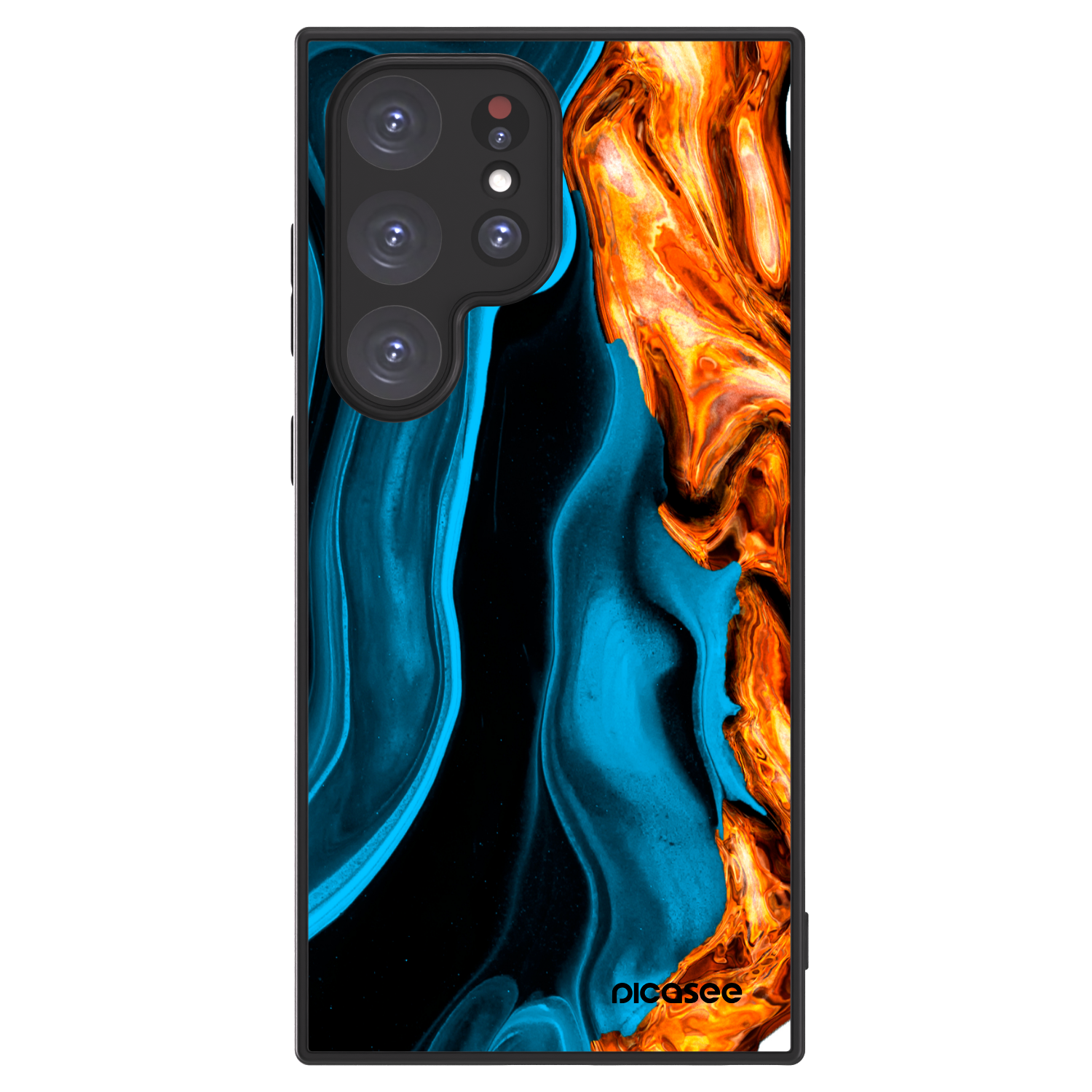 Picasee ULTIMATE CASE für Samsung Galaxy S24 Ultra S928B 5G - Gold blue