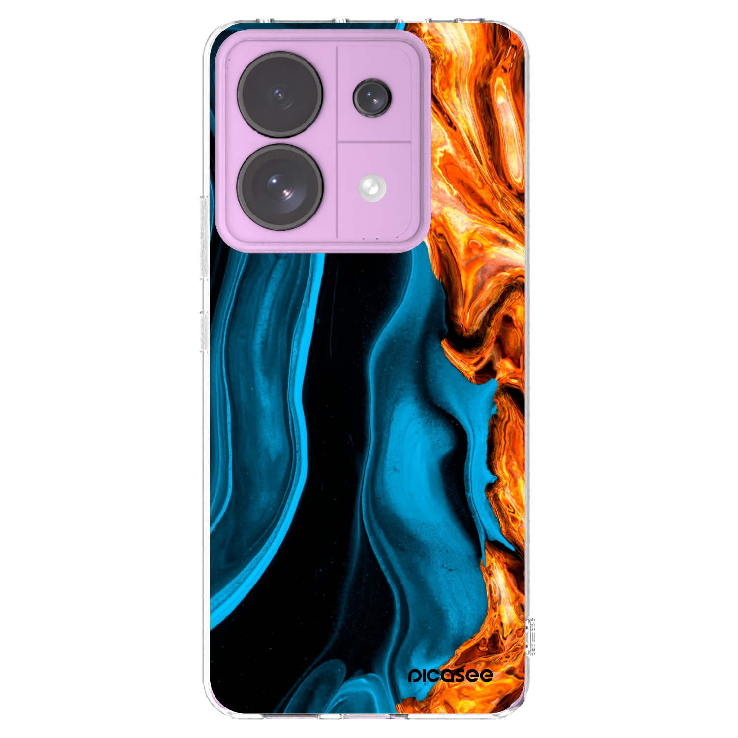 Picasee Xiaomi Redmi Note 13 Pro 5G Hülle - Transparentes Silikon - Gold blue