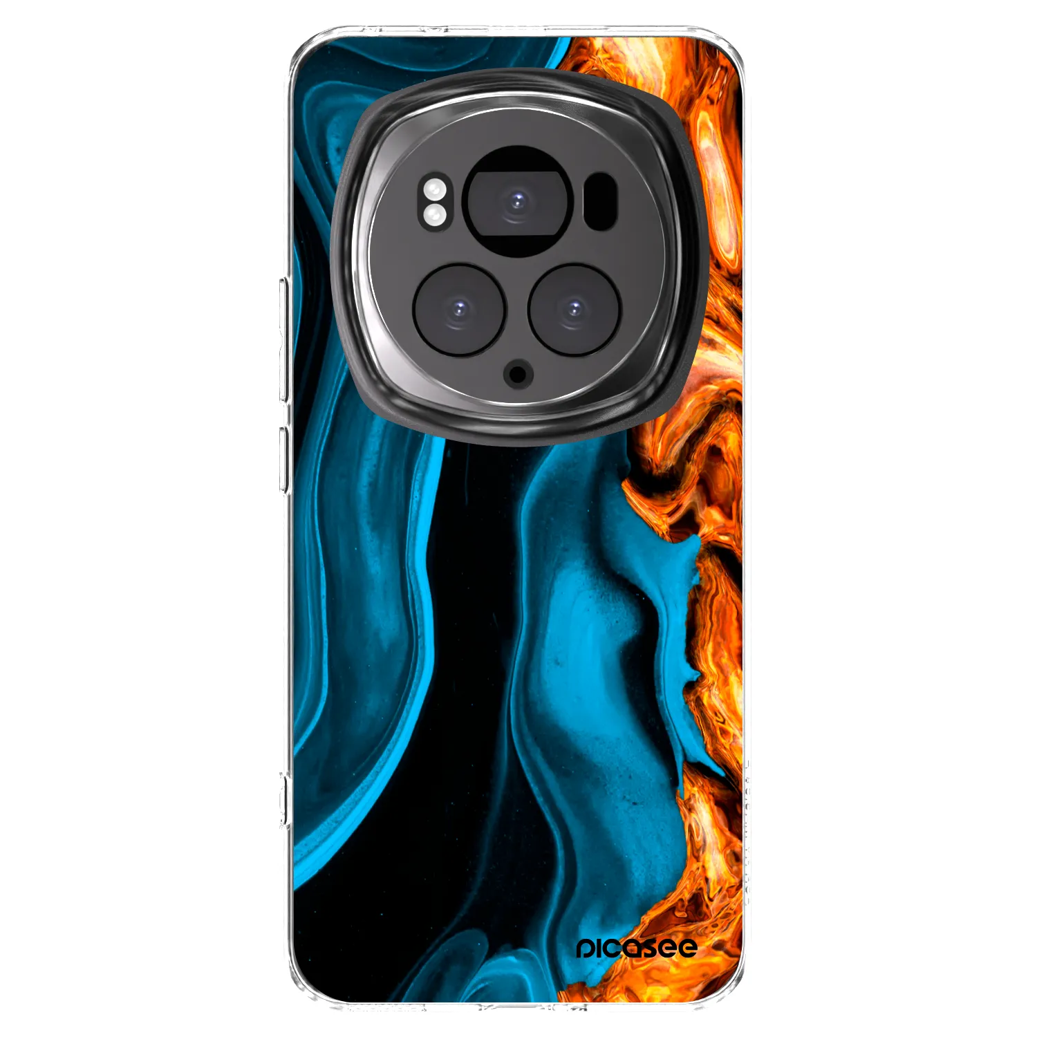 Picasee Honor Magic6 Pro Hülle - Transparentes Silikon - Gold blue