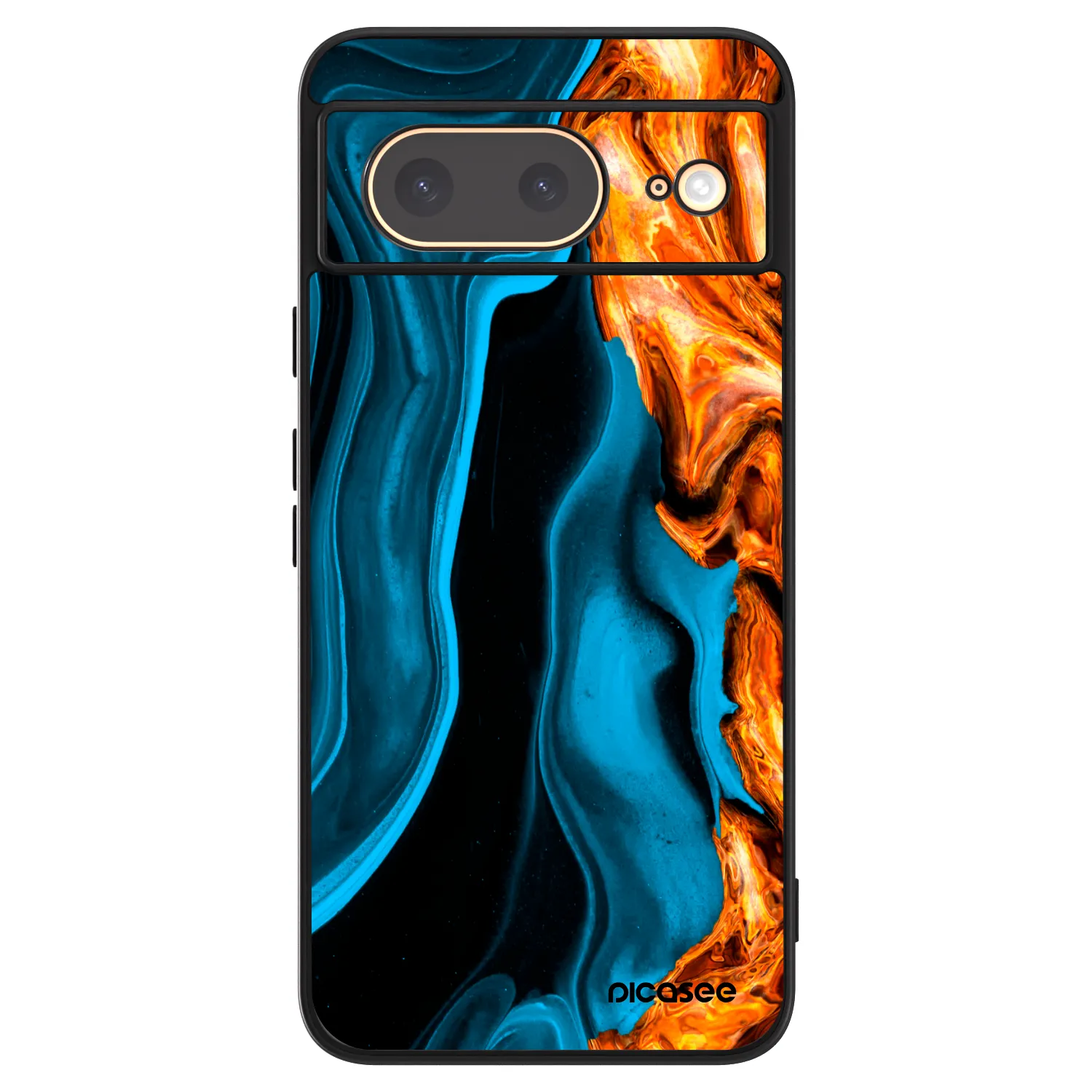 Picasee ULTIMATE CASE für Google Pixel 8 - Gold blue