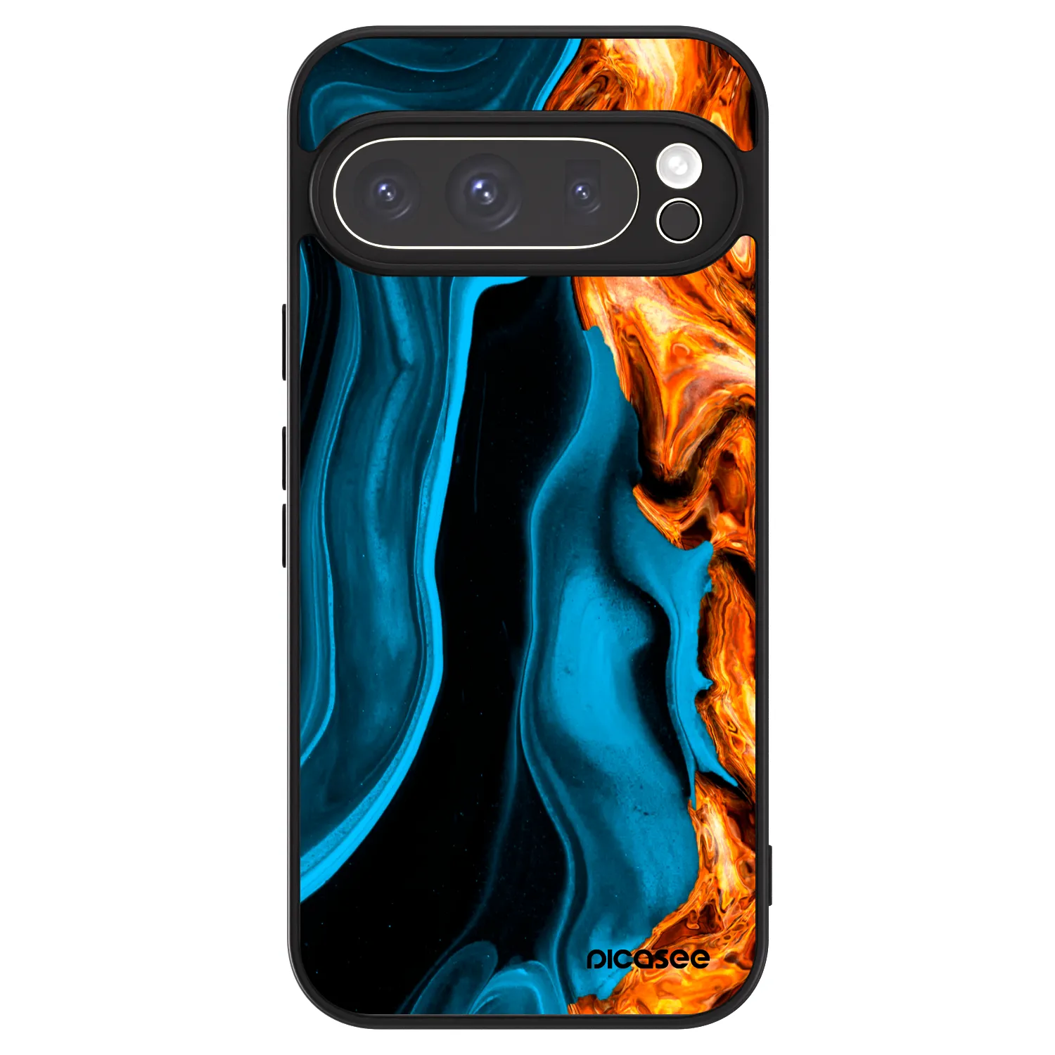 Picasee ULTIMATE CASE für Google Pixel 9 Pro - Gold blue